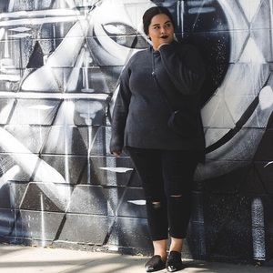 Simple Grey Knit Sweater